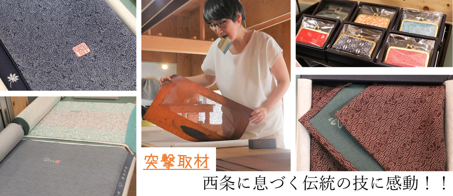 江戸小紋の伝統の技を伊予に伝える。西条の小紋師。 - 【LOVE SAIJO 